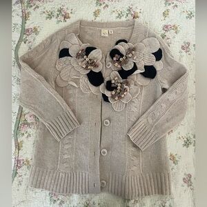 Anthropologie Yellow Bird Cardigan Size M